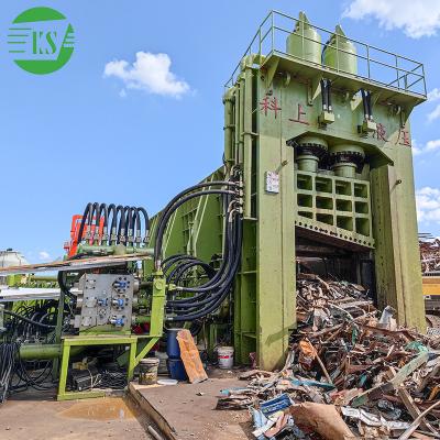 China Metal Recycling Industry Keshang 1300T Horizontal Scrap Metal Shear Hydraulic Press Cutter Baler Shear With CE for sale