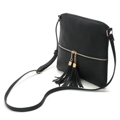 China PU Best Selling Products 2021 In USA Amazon Fashion Cross - Body Light Weight Two Tassels Ladies Bag Women Handbags Handbags for sale