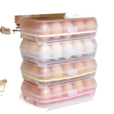 China Viable Hot Selling Keeper Plastic Storage Box for 15 Egg Container Kitchen and Frozen Food Container Storage Box for sale