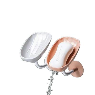 China Modern Flexible Soap Box With Punch Free Hanging Wall For Advanced Students Bathroom Simple Soap Holder for sale