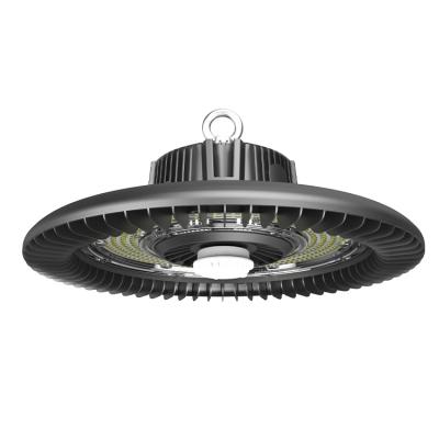 China Warehouse Factory Price IP65 Industrial Smart Sensor Control UFO High Bay LED Light 170LM/W DLC ETL 100W 200W 240W For Gym for sale