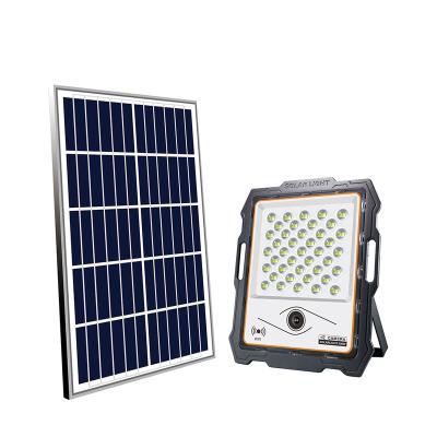 China Sports Stadiums IP65 Flood Light Security 100w 200W 400W Waterproof Outdoor Led Smart Solar Flood Light With CCTV Camera Alarm for sale