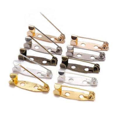 China Durable Safety Pin With Lapel Pin Brass Bar Lock Pin With Safety Catch for sale