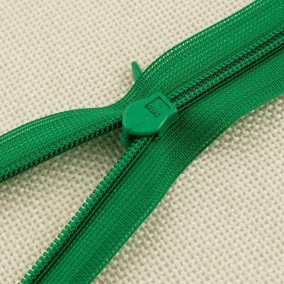 China Custom Made Invisible Colored Lace Tape Nylon Coil Zipper Zippers Coil Zipper Custom Made Zipper for sale