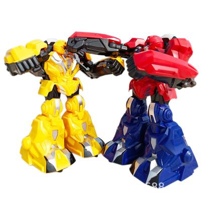 China Fantastic realistic rc robot toy SAMEWN robot battle 2 single skill battery operated rc robot fighting boxing toy for kids for sale