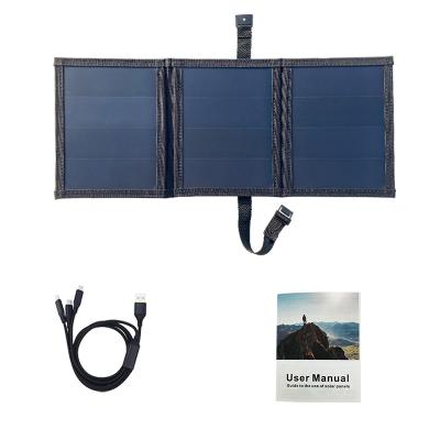 China With USB Best Selling Outdoor 14w Portable Etfe Solar Panel Ultra-thin Outdoor External Battery Charger Backup Pack For for sale