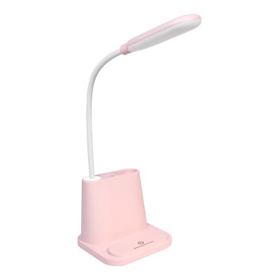 China Modern LED Battery Operated Desk Lamp with Pen Holder for sale