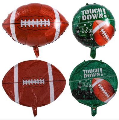 China Wholesale Round 18 Inch Stage Layout Birthday Football Foil Balloon Birthday Wedding Party Decoration Soccer Foil Balloon Party Decoration for sale