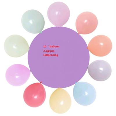 China Adding surprise thickened 2.2 grams round birthday balloon party decoration wedding decoration candy balloon Macaron balloon for sale