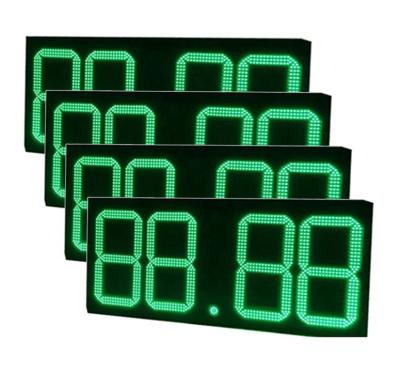 China Outdoor Waterproof Wireless Full Color Gas Station Gas Station Outdoor RF Sign Board Digital Price Led Display for sale