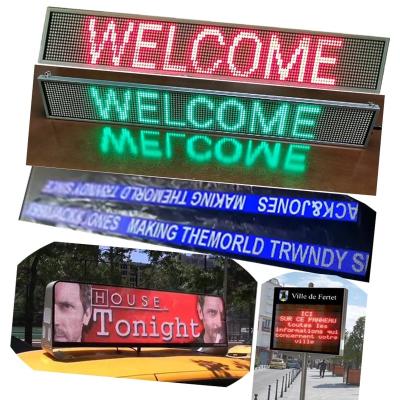 China Indoor Radio Wifi Led Scroll Digital Led Message Board Outdoor Advertising Display Screen Information Character Display Sign for sale