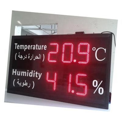 China Factory Large Digital Temperature Led Display Sign Led Temperature And Humidity Led Display for sale