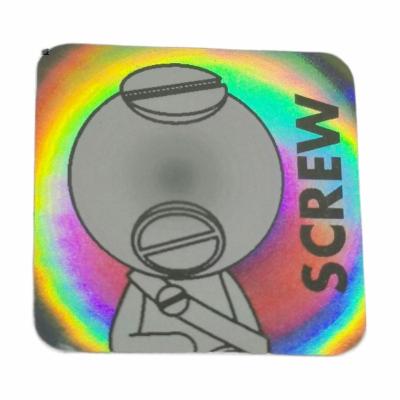 China Custom Label 3d Laser Void Zero Security Hologram Sticker Network Hologram Sticker Hologram Sticker Label Security for sale