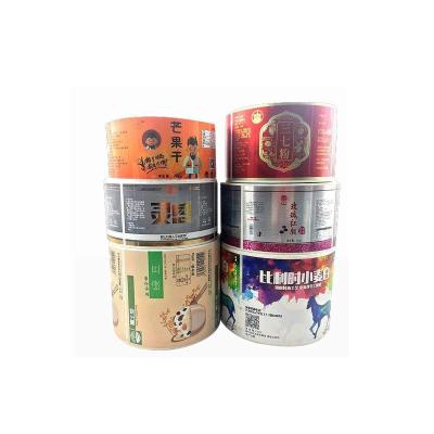 China Waterproof Custom Self Adhesive Hot Gold Foil Stamping Foil Sticker Roll Logo Label Printing for sale