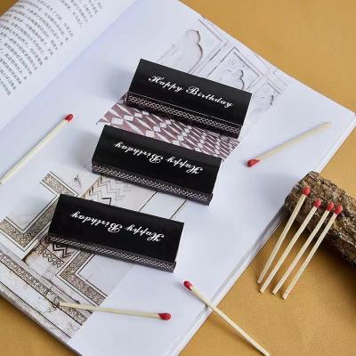 China Custom Made Birthdays Small Packets Machbox Packing Match Packing Box For Bamboo Long Matches Matches for sale