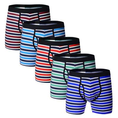 China Antibacterial Premium Quality Man Underwear Cotton Boxers Shorts Trunk Custom Mens Cotton Briefs Logo Printing Boxers for sale