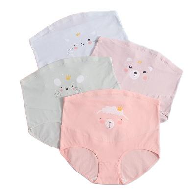 China Hot Selling Pregnant Women Underwear Cotton Plus Size Adjustable Cartoon Radiation Protection Maternity Panties for sale