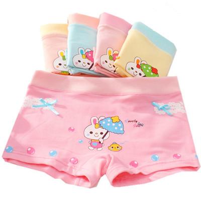 China Girls Cotton QUICK DRY Wholesale Hot Selling Cartoon Printed Underwear Kids Clothes for sale