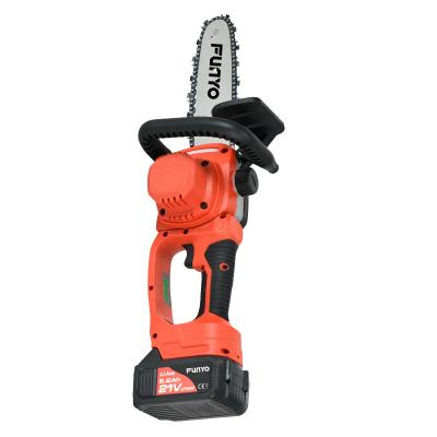 China Chainsaw Machine Wood Cutting Li-ion 2.5Ah Cordless Mini Chainsaw Machine Steel Cordless Portable Tree Cutter for sale