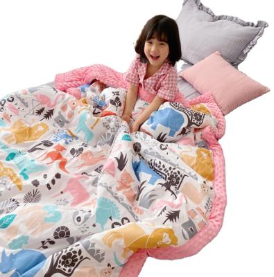 China Hot selling TWILL flannel and cotton quilted comforter set bedspread set with nice printing for girl for sale