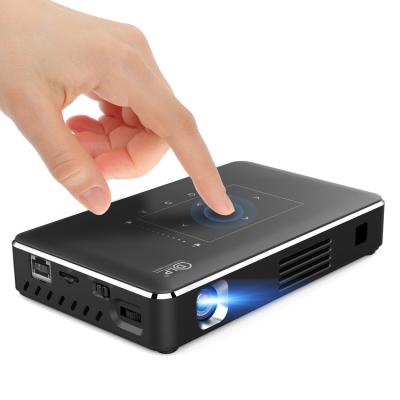 China Portable DLP Internet Full HD 1080p Mini Mini Wifi Video Desktop Android9.0 P10-I Projector Built-in Wireless Mobile Smart Mic for sale