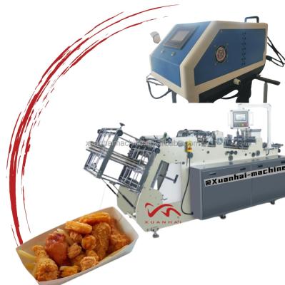 China automatic paper snacks box making machine for hot melt adhesive glue for sale