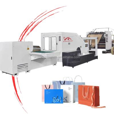 China automatic Shopping paper bags making machine with Twisted handle for sale