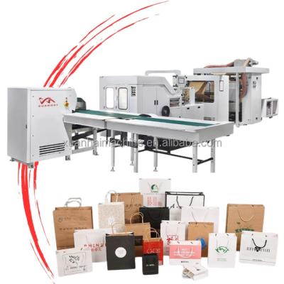 China 2/4Colors Printer in-line small Paper Bags Making Machine With your own logo for sale