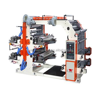 China 4 color plastic bag paper bag flexo printing machine for sale