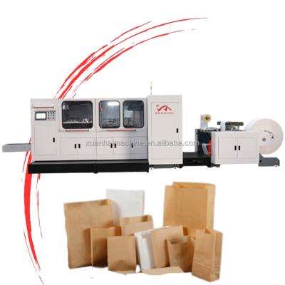 China fully automatic V bottom kraft Small paper bag making machine for sale