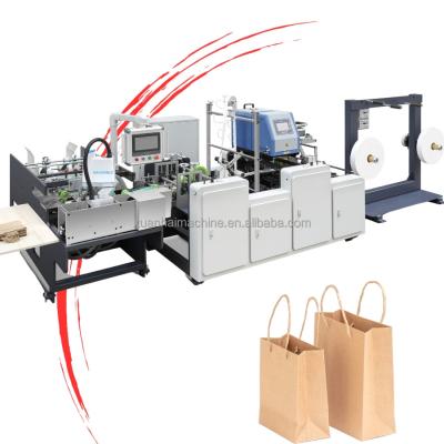 China Full Automatic Paper Bag Twisted Rope Handle Making Machine Price In China for sale