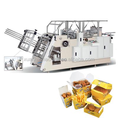 China XUANHAI ZF-800 Professional Manufacturer fast food carton erecting machine for sale