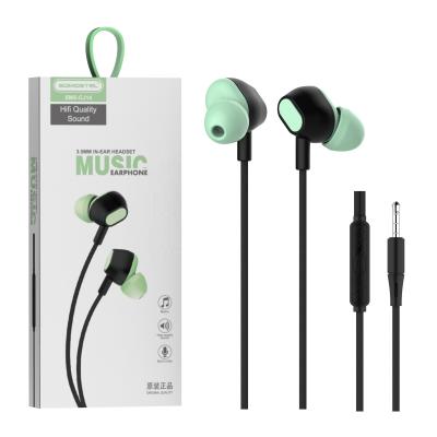 China wholesale cheap In-ear somostel 3.5mm jacck wired earpiece wicrophone earpiece in ear handsfree earpiece for sale