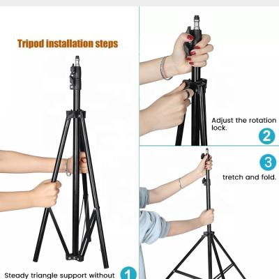 China 2021 New Products Digital Camera Aerial Tripod For Phone Camera Video Stainless Alloy Frames Tripod Stand Tripod Para Celular for sale