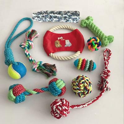 China Stored Interactive Pet Dog Chew Toys Custom Private Logo Large Cotton Ropes Dog Toys For Aggressive for sale