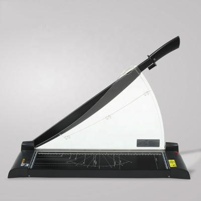 China Laser Setting High Quality Safe Blade Shield A3 Paper Guillotine With Laser Marking for sale