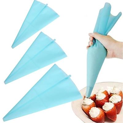 China Disposable Silicone Pastry Bag Tips Kitchen Diy Icing Piping Cream Reusable Pastry Bags for sale