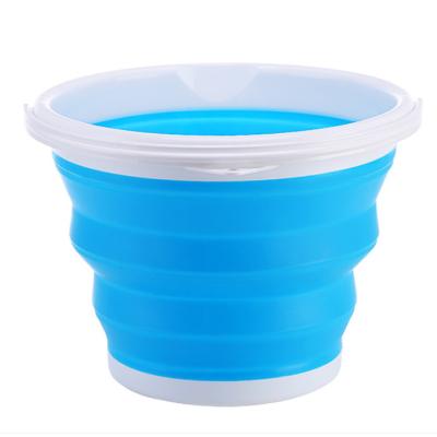 China Viable collapsible household cleaning new type round bucket plastic collapsible water buckets for camping fishing for sale