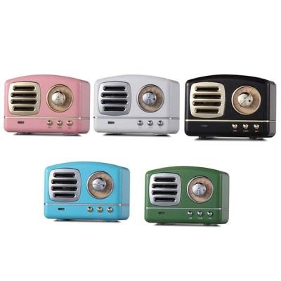 China Video Call Amazon 2019 Hot Hi-Fi Stereo Mini Portable TV Shape Retro BT Speaker With FM Radio MIC Aux TF U Disk for sale