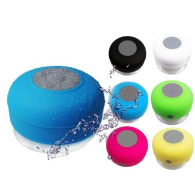 China Waterproof Mini Bathroom Drop BT Speaker Kitchen With Big Cup Mini Small Suction Wireless Portable Stereo Outdoor BTS-06 for sale