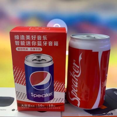 China None Can Cola Steel Card Mini Speaker Small Gun Sprite Speaker Gift Speaker Audio Creative Spot for sale