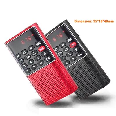 China L-328 FM PORTABLE RADIO Mini Portable FM Radio Speaker with Voice Recorder and MP3 Player for sale