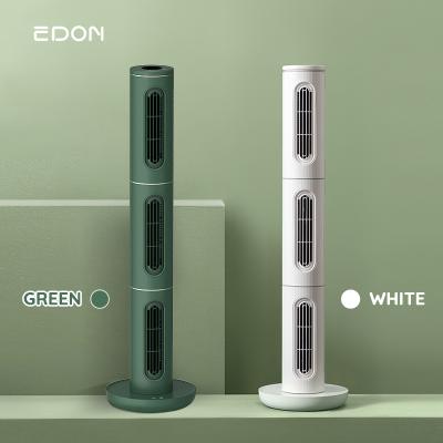 China 360 Degree Rotation Ailent Cooling Tower Fan Good Quality Electric Quiet White Design Tower Fan Digital Display Segmented Remote Control Household for sale