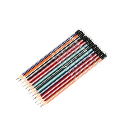 China office & School Pencil M&G Triangle HB Pencil Sketch Pencil Set With Eraser For Office Supplies Stationery for sale