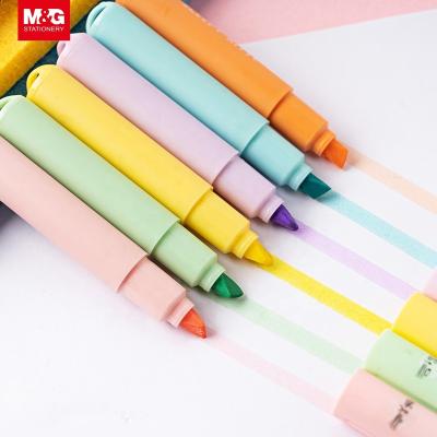 China office & School Cats Mini Highlighter Pastel High Lighter Markers M&G Kawaii Markers Set Various Pastel Highlighter Pens Office Promotional Stationery for sale