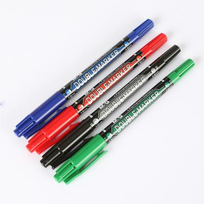 China Waterproof Office M&G Marker Permanent Office Supplies Stationery Quick-drying Marker Economy Double Head for sale