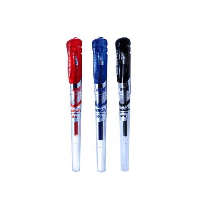 China Hot Sale 0.7mm Normal Medium M&G Stick Tip Gel Pen With Clear Barrel Student Classic Stationery Set for sale