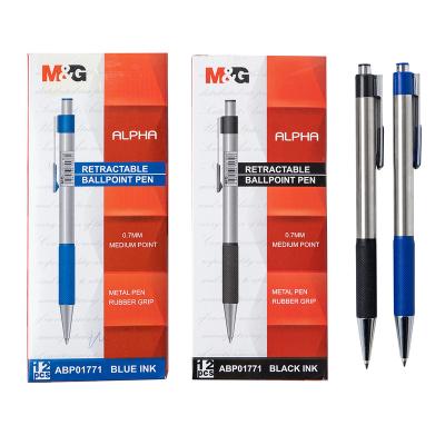 China office & School Pen M&G Ball Point Pen Black 0.7mm Retractable Ballpoint Pen Promotional Pens for sale