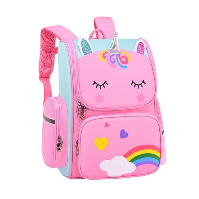 China Wholesale Oxford Boys Cartoon Printing School Bags Fashion Student Satchel Unicorn Backpack For Girl for sale