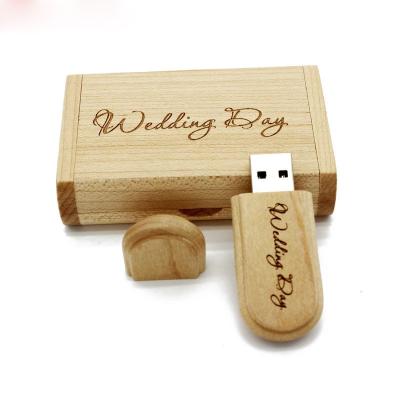 China Free Custom Agriculture LOGO Maple Wooden Box USB 2.0 Flash Drive Gifts Pen Drives 4GB 8GB 16GB 32GB 64GB 128GB for sale